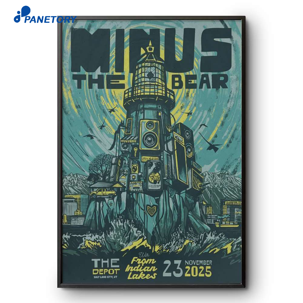 Minus The Bear Salt Lake City Event Nov 23 2025 Poster 2 Minus The Bear Salt Lake City Event Nov 23 2025 Poster