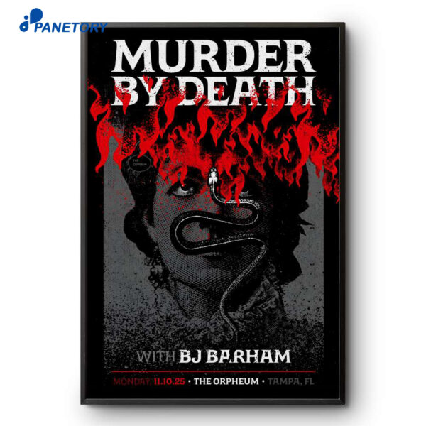 Murder By Death The Orpheum Nov 11 2025 Poster