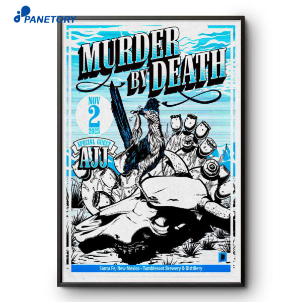 Murder By Death Tumbleroot Brewery & Distillery Tour Nov 2 2025 Poster