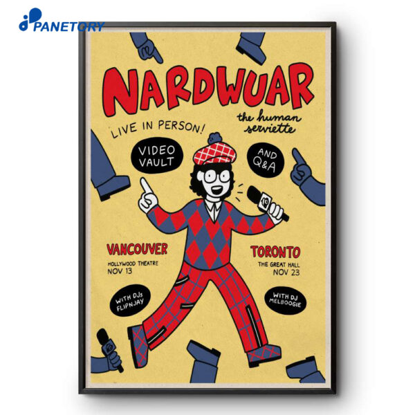 Nardwuar The Great Hall Toronto CA Nov 23 2025 Poster