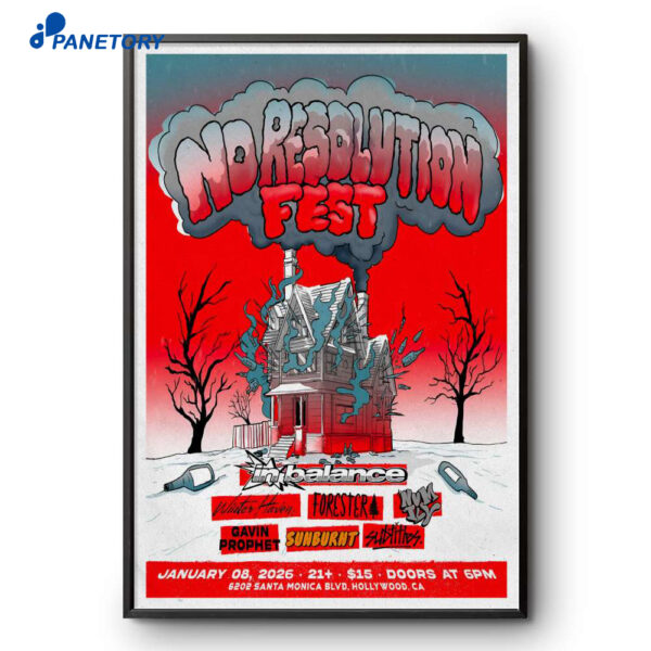 No Resolution Fest 1.8.2026 Hollywood CA Poster