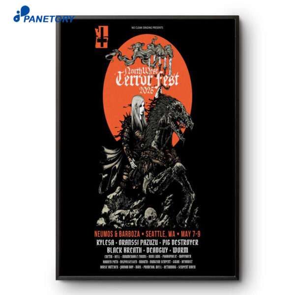 Northwest Terror Fest Event Seattle May 7-9 2026 Poster