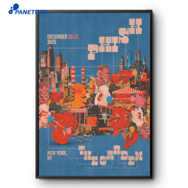 Phish NYC Dec 28-31 2025 Tour Poster