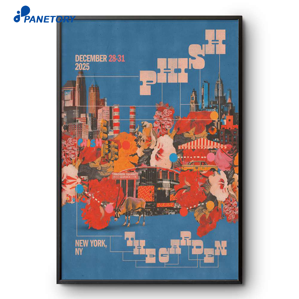 Phish Nyc Dec 28-31 2025 Tour Poster 2 Phish Nyc Dec 28-31 2025 Tour Poster
