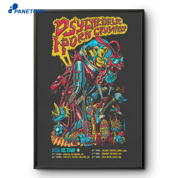 Psychedelic Porn Crumpets OZ 2026 Poster