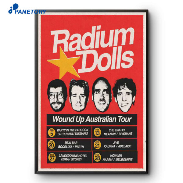 Radium Dolls Wound Up Australia Tour 26 Poster