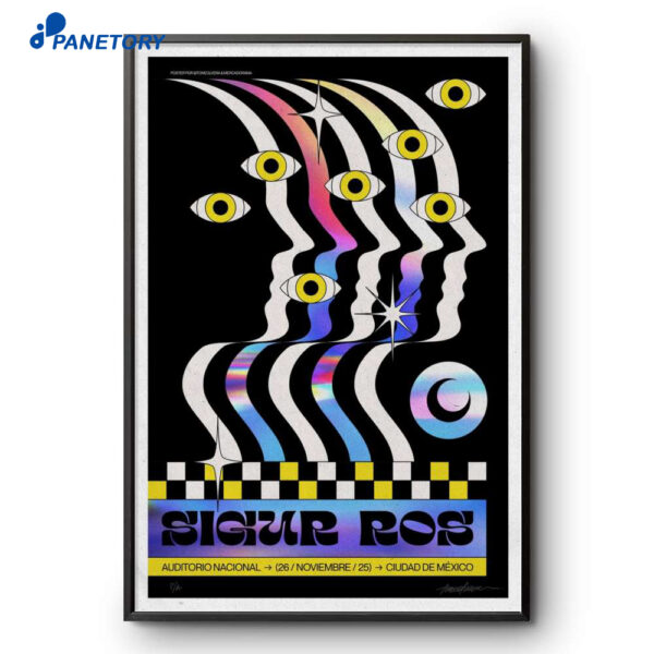 Sigur ROS Signed Ciudad De Mexico Nov 26 2025 Poster