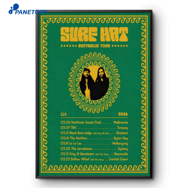 Surf Hat Australia Tour 2026 Poster