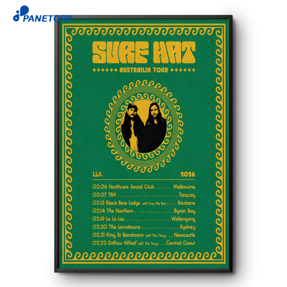 Surf Hat Australia Tour 2026 Poster 2 Surf Hat Australia Tour 2026 Poster