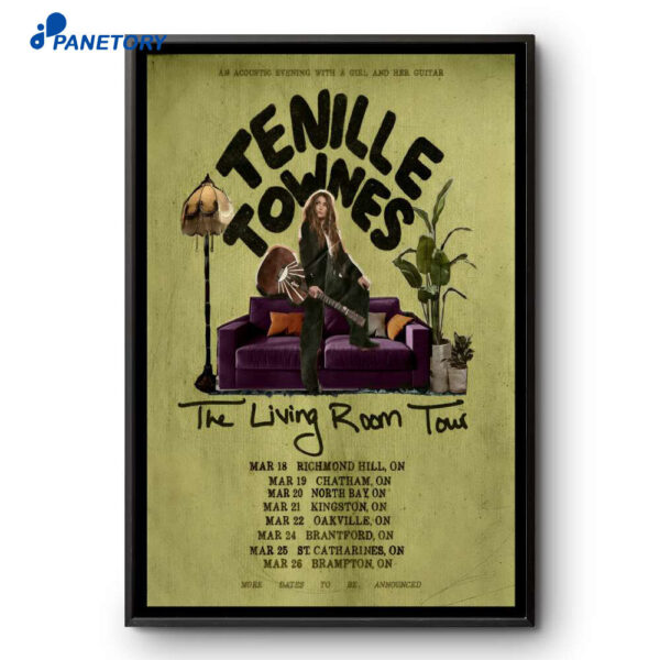 Tenille Townes The Living Room 2026 Tour Poster