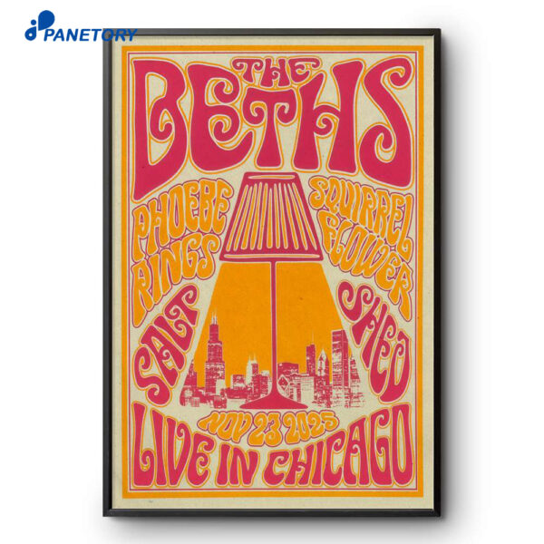The Beths The Salt Shed Chicago IL Nov 23 2025 Poster