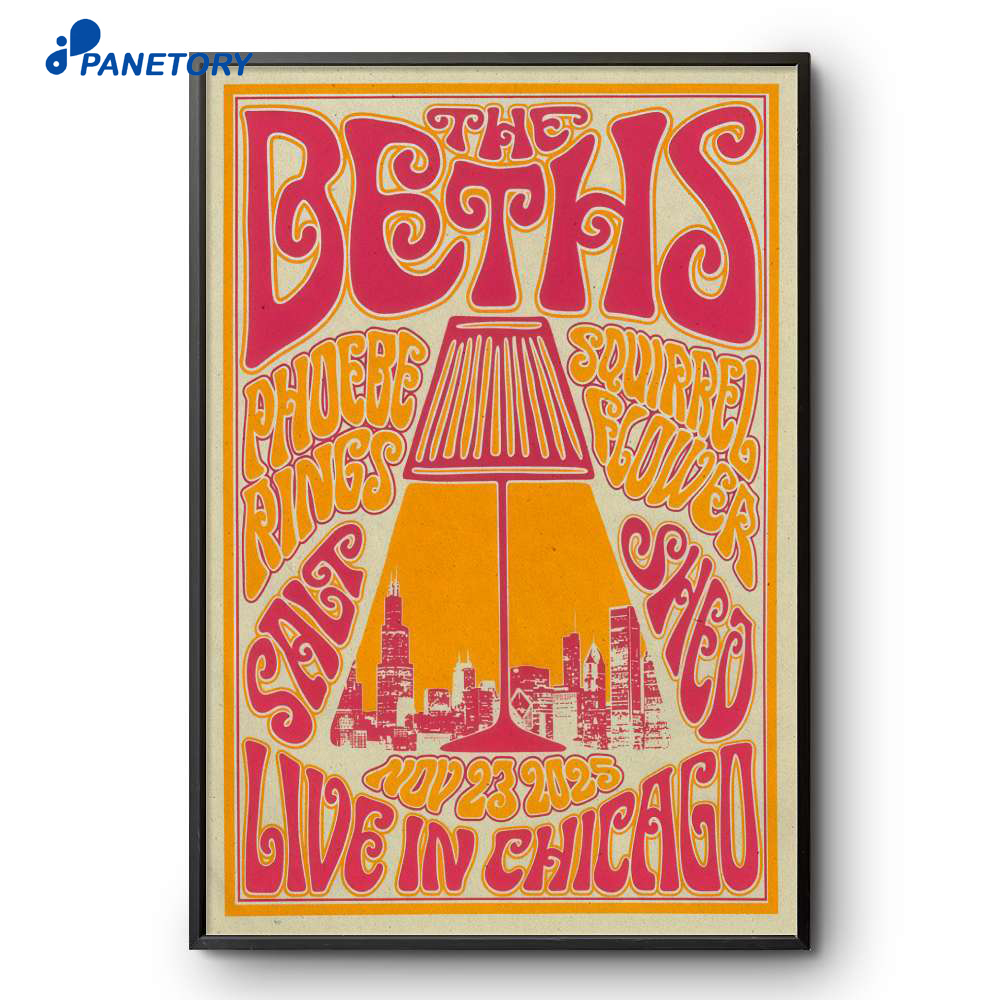 The Beths The Salt Shed Chicago Il Nov 23 2025 Poster 2 The Beths The Salt Shed Chicago Il Nov 23 2025 Poster