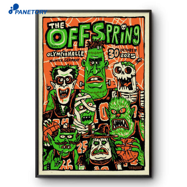 The Offspring Munich Oct 30 2025 Show Poster