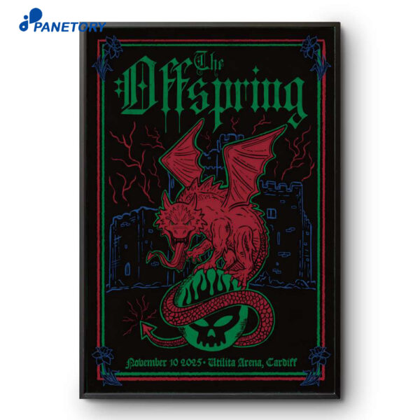 The Offspring Utilita Arena Cardiff November 10 2025 Poster
