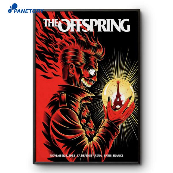 The Offspring Paris France Nov 8 2025 Poster