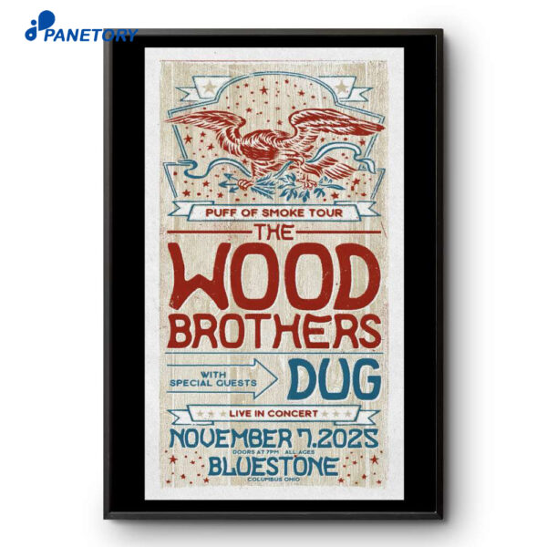 The Wood Brothers Columbus OH Nov 7 2025 Poster