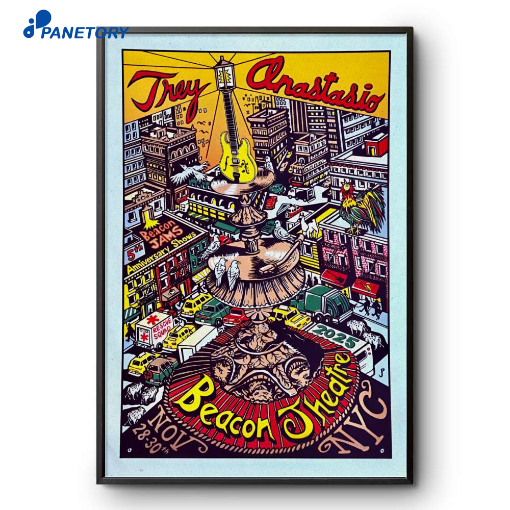 Trey Anastasio Band New York Ny Nov 28 2025 Poster 2 Trey Anastasio Band New York Ny Nov 28 2025 Poster