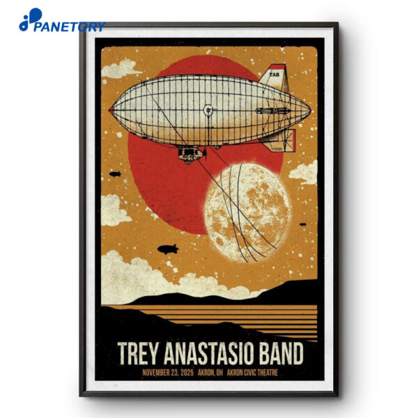 Trey Anastasio Band Tour Nov 23 2025 Poster