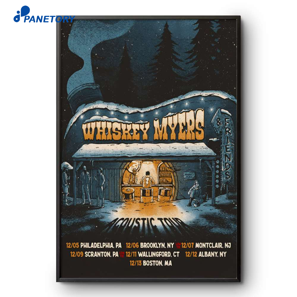 Whiskey Myers Acoustic Tour 2025 Poster 2 Whiskey Myers Acoustic Tour 2025 Poster