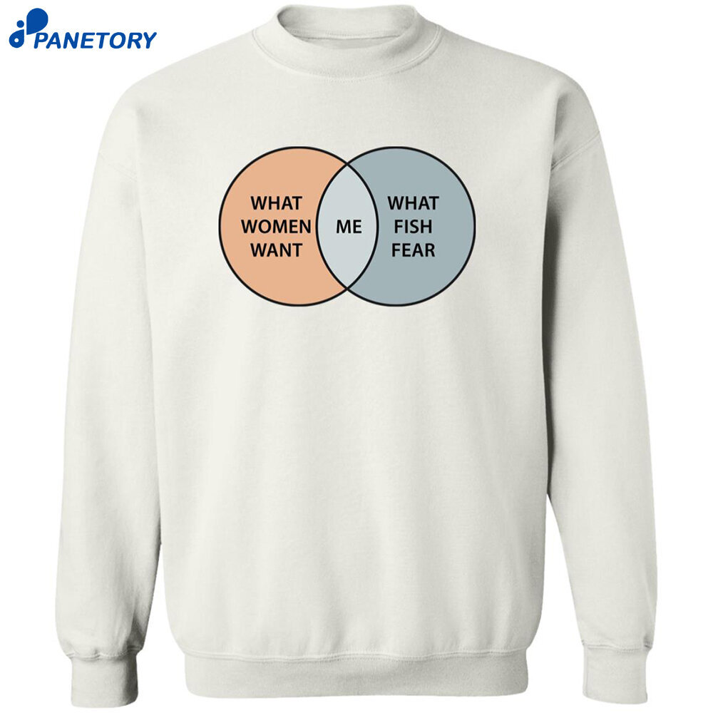 Women Want Me Fish Fear Me Venn Diagram Shirt 6 Women-Want-Me-Fish-Fear-Me-Venn-Diagram-Shirt-3-1-1.Jpg