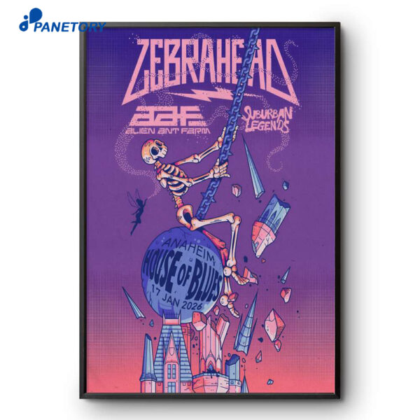 Zebrahead House Of Blues Jan 17 2026 Poster