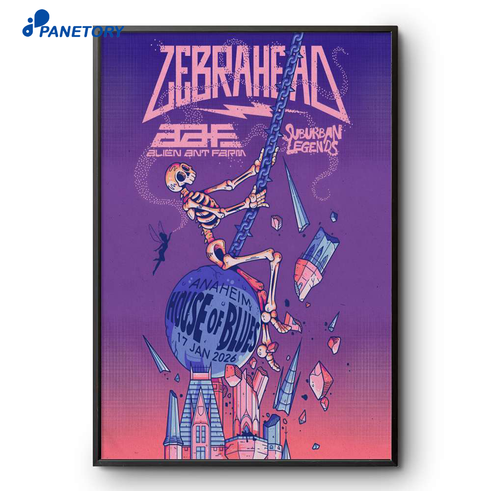 Zebrahead House Of Blues Jan 17 2026 Poster 2 Zebrahead House Of Blues Jan 17 2026 Poster