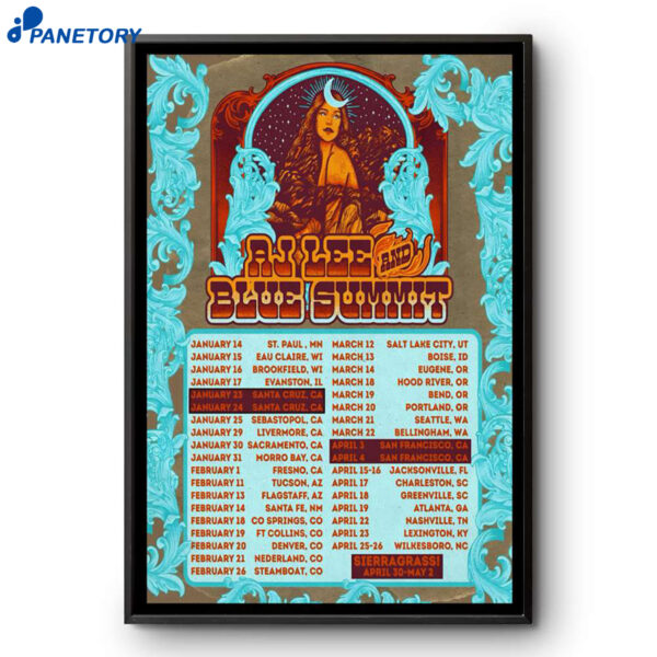 AJ Lee And Blue Summit Shows 2026 Poster