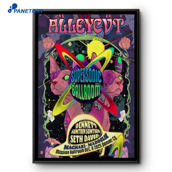 Alleycvt Mission Ballroom Denver CO Dec 6 2025 Poster
