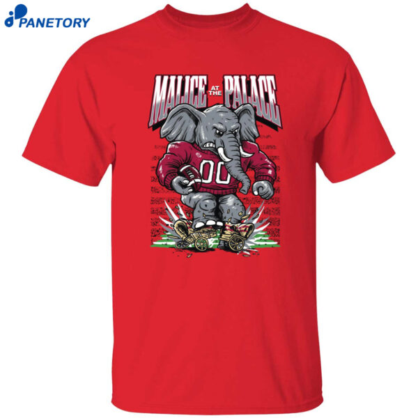 Alabama Rose Bowl Malice At The Palace Elephant Shirt