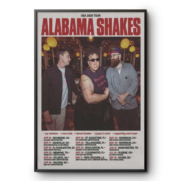 Alabama Shakes US Tour February 2026 Poster