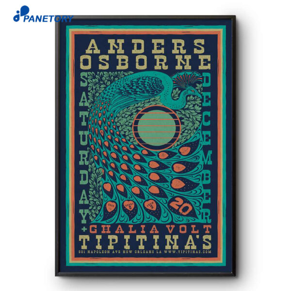 Anders Osborne Event New Orleans Dec 20 2025 Poster