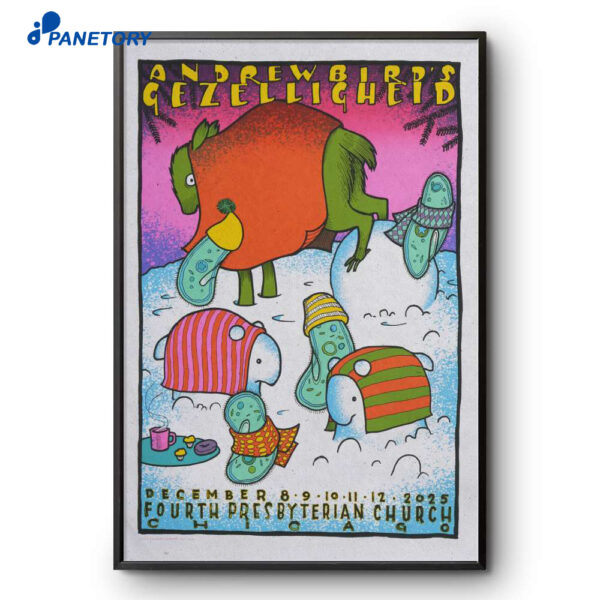 Andrew Bird Fourth Presbyterian Church Chicago December 8-12 2025 Poster