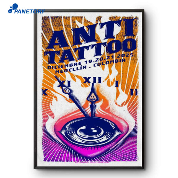 Anti Tattoo Medellín CO Dec 19-21 2025 Poster