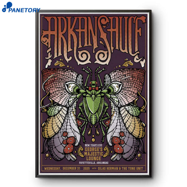 Arkansauce Fayetteville AR NYE Dec 31 2025 Poster