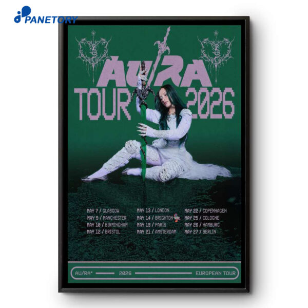 Au-Ra European Shows 2026 Poster