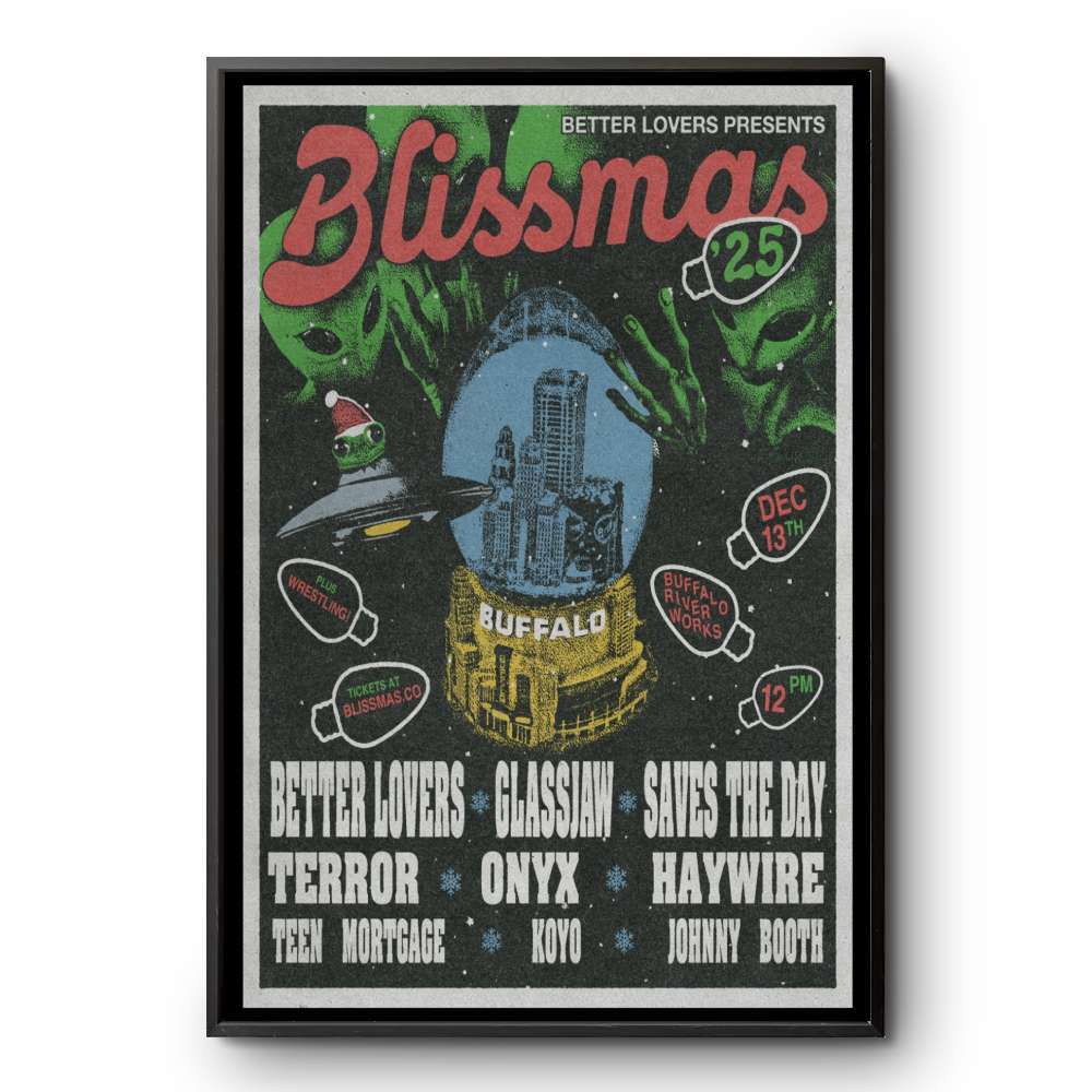 Blissmas Buffalo River Works Dec 13 2025 Poster Blissmas Buffalo River Works Dec 13 2025 Poster