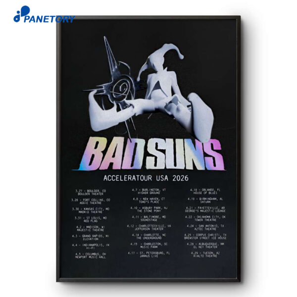 Bad Suns Acceleratour US 2026 Poster