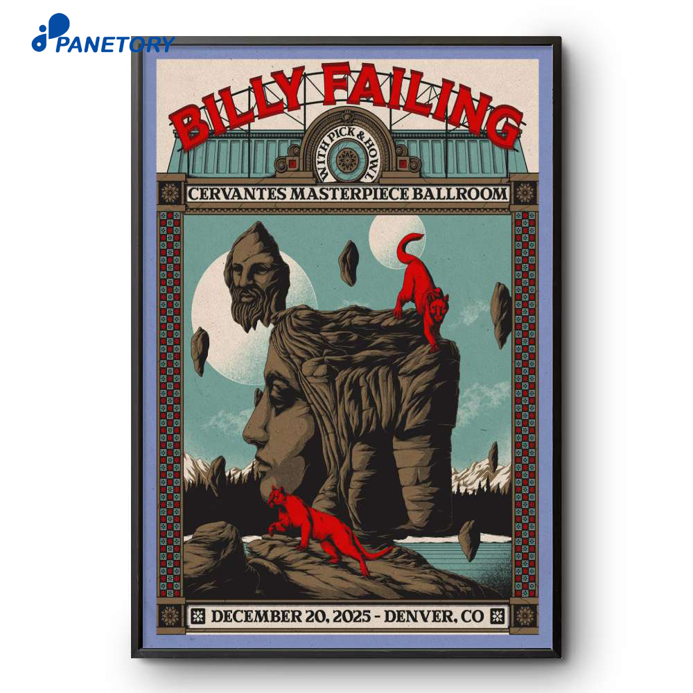 Billy Failing Dec 20 2025 Poster 2 Billy Failing Dec 20 2025 Poster