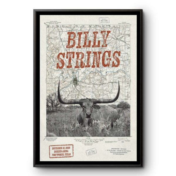 Billy Strings Fort Worth Dec 12 2025 Poster