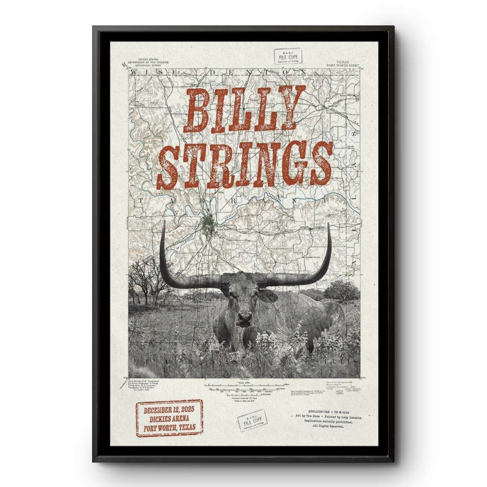 Billy Strings Fort Worth Dec 12 2025 Poster 2 Billy Strings Fort Worth Dec 12 2025 Poster