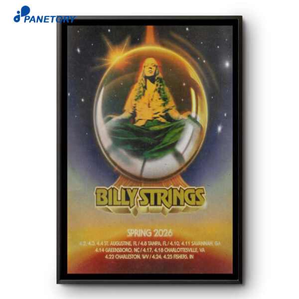Billy Strings Spring Tour 2026 Poster