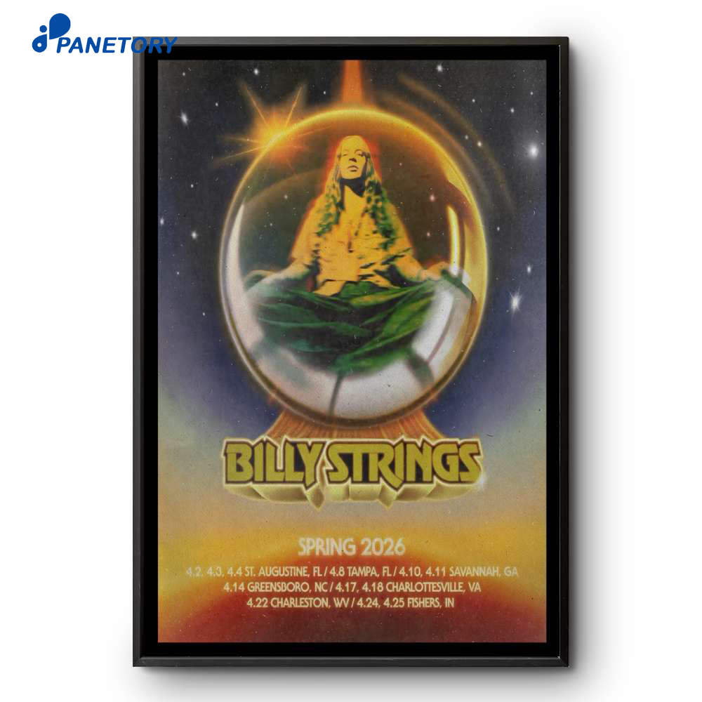 Billy Strings Spring Tour 2026 Poster 2 Billy Strings Spring Tour 2026 Poster