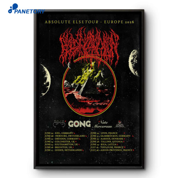 Blood Incantation Absolute Else Europe Shows 2026 Poster