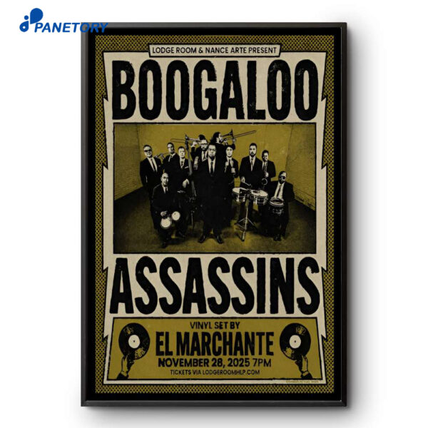 Boogaloo Assassins Lodge Room Los Angeles CA Nov 28 2025 Poster