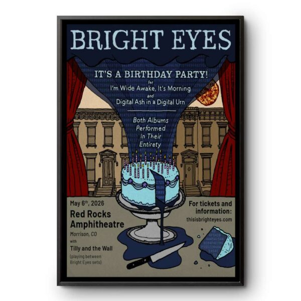 Bright Eyes Red Rocks Amphitheater Morrison CO May 6 2026 Poster