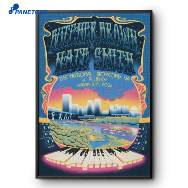 Butlher Brown And Nate Smith The National Richmond VA Jan 24 2026 Poster