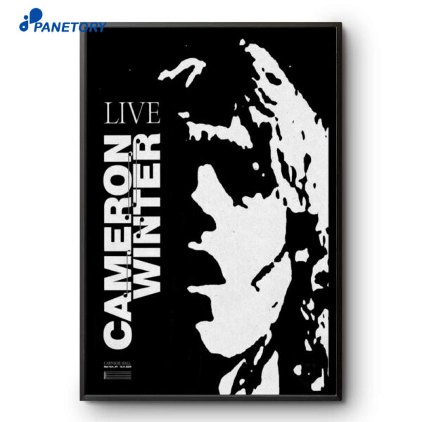 Cameron Winter New York NY Dec 11 2025 Poster