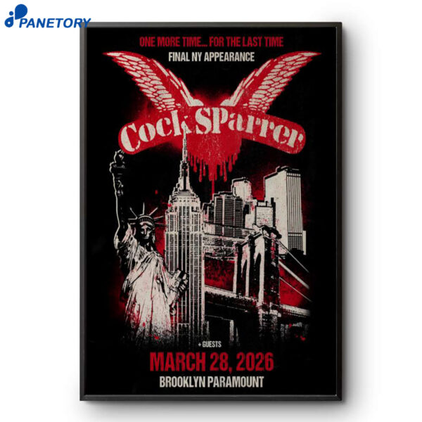 Cock Sparrer Event Brooklyn NY Mar 28 2026 Poster