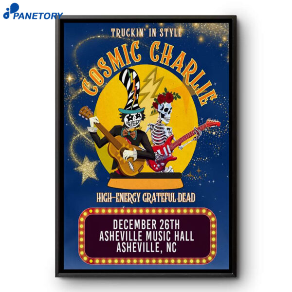 Cosmic Charlie Asheville NC Dec 26 2025 Poster