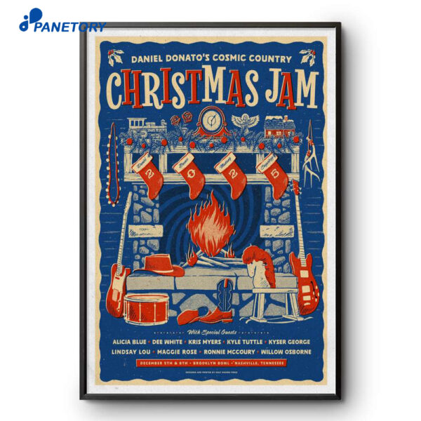 Daniel Donato’s Cosmic Country Christmas Jam Nashville Dec 6 2025 Poster